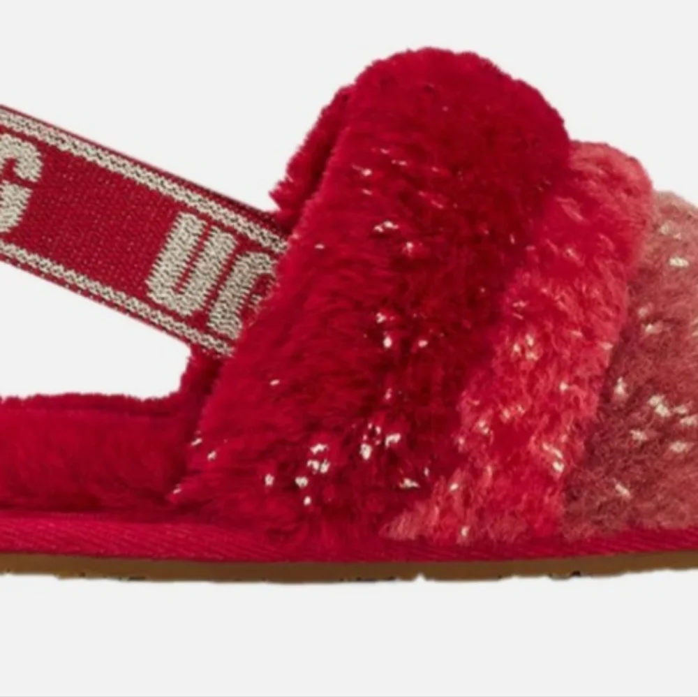 Ugg Toddler Fluff Yeah Metallic Sparkle Shoes new